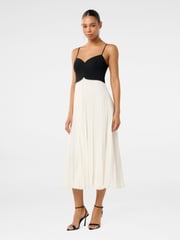 Forever New Black Hartford Pleated Midi Dress - Image 4 of 5