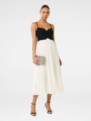 Forever New Black Hartford Pleated Midi Dress - Image 5 of 5