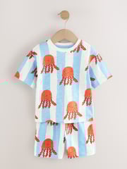 Multi Sea Creature Short Pyjamas 3 Pack (9mths-10yrs) - Image 10 of 12