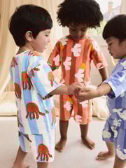 Multi Sea Creature Short Pyjamas 3 Pack (9mths-10yrs) - Image 2 of 12