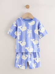 Multi Sea Creature Short Pyjamas 3 Pack (9mths-10yrs) - Image 7 of 12