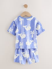 Multi Sea Creature Short Pyjamas 3 Pack (9mths-10yrs) - Image 8 of 12