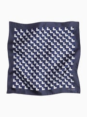 Ted Baker Tailoring Blue Geopok Pocket Square - Image 1 of 3