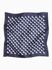 Ted Baker Tailoring Blue Geopok Pocket Square - Image 2 of 3