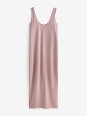 Pink/Brown Polyamide Soft Touch Sleeveless Scoop Neck Midi Dresses 2 Pack - Image 7 of 7