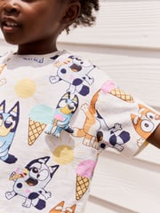 Ecru Bluey Short Sleeve T-Shirt and Cycle Shorts Set (3mths-7yrs) - Image 5 of 5