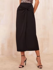 Friends Like These Black Sarong Midi Skirt - Image 1 of 4