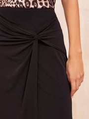 Friends Like These Black Sarong Midi Skirt - Image 2 of 4