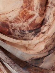 River Island Brown Drape Printed Column Dress - Image 4 of 4