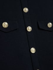 River Island Black Military Button Knit Dress - Image 5 of 5