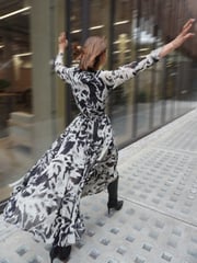 Religion Black Flash Maxi Dress With Multi Tying Wrap Options - Image 1 of 6
