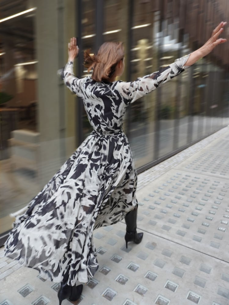 Religion Black Flash Maxi Dress With Multi Tying Wrap Options - Image 1 of 6