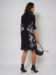Religion Black Inversion Tunic Dress With Beautiful Swallow Print - Image 2 of 6