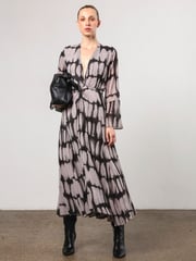 Religion Grey Flash Maxi Dress With Multi Tying Wrap Options - Image 1 of 6