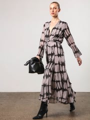 Religion Grey Flash Maxi Dress With Multi Tying Wrap Options - Image 4 of 6