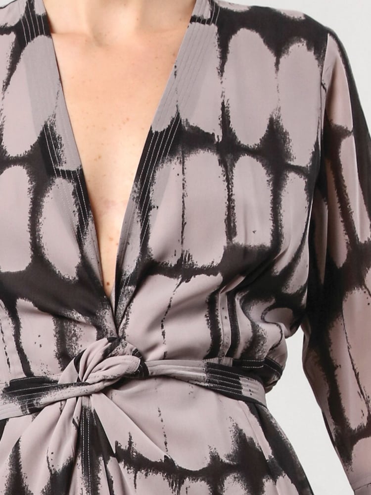 Religion Grey Flash Maxi Dress With Multi Tying Wrap Options - Image 6 of 6