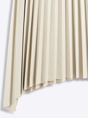 River Island Cream Faux Leather Pleated Midi Skirt - Image 4 of 4