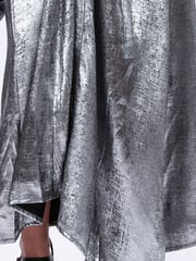 Religion Metallic Fold 2 Way Wrap Dress in Silver Foil - Image 6 of 6