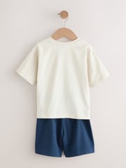 Red/Ecru Cars Short Pyjamas 3 Pack (9mths-10yrs) - Image 3 of 8