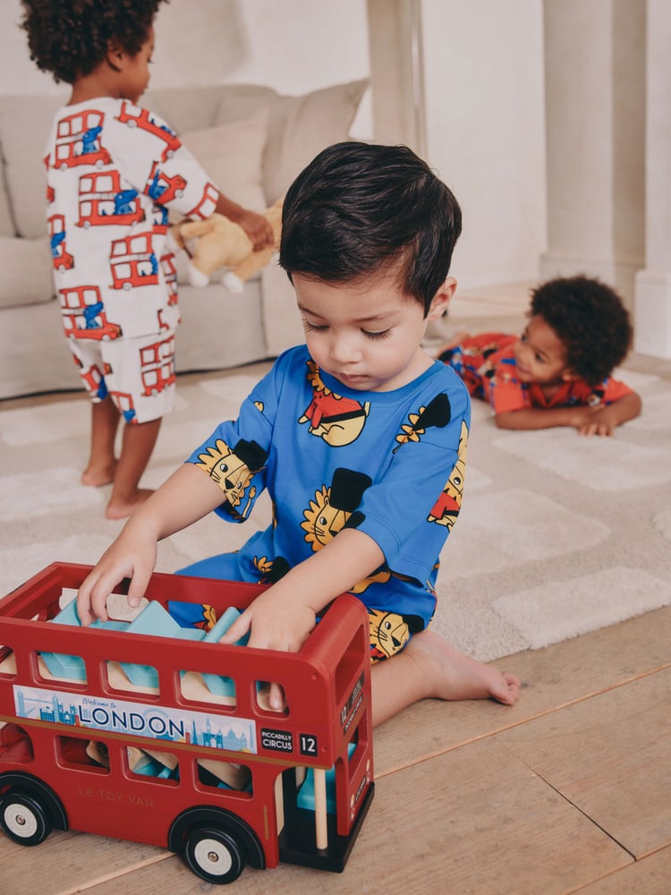 Red/Navy/White Short Pyjamas 3 Pack (9mths-8yrs) - Image 2 of 8