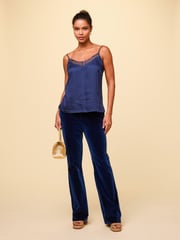 Aspiga Blue Velvet 100% Cotton Trousers - Image 2 of 3