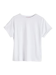 Lipsy Black/White Shoulder Trim 100% Cotton Tops 2 Pack (5-16yrs) - Image 8 of 8
