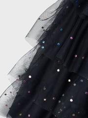 Name It Blue Tulle Mesh Frill Dress - Image 4 of 4