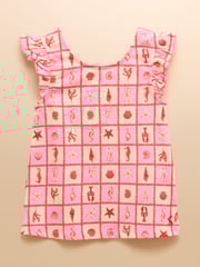 Joules Butterfly Pink Frill Sleeve Vest - Image 1 of 5