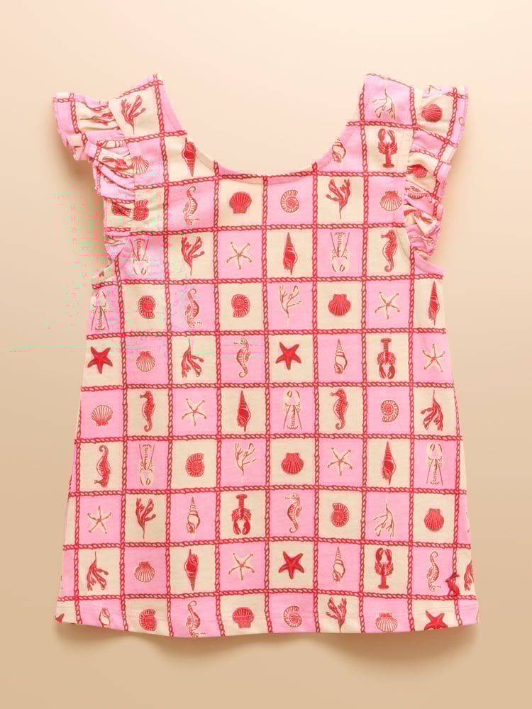 Joules Butterfly Pink Frill Sleeve Vest - Image 1 of 5