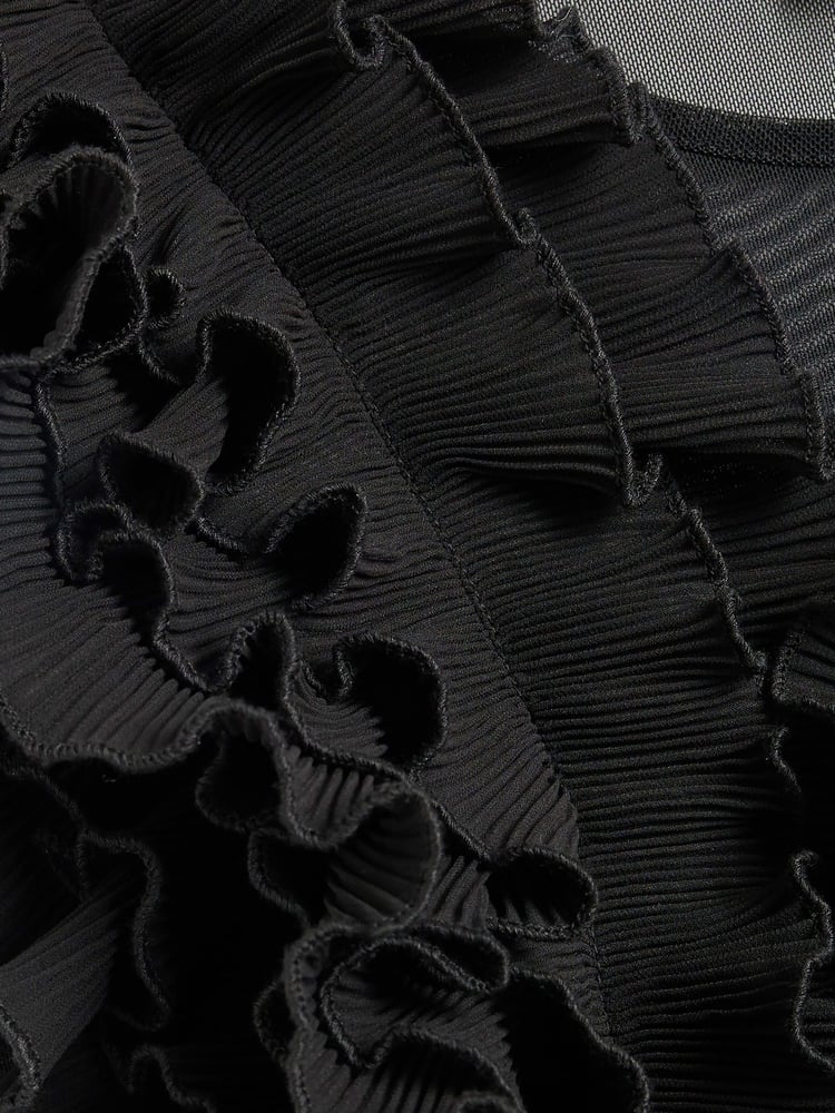 River Island Black Frill Long Sleeve Bodies - Image 6 of 6 River Island Black Frill Long Sleeve Bodies - Image 6 of 6