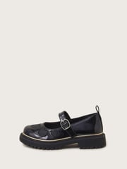 Monsoon Black Glitter Heart Chunky Mary Jane Shoes - Image 1 of 2