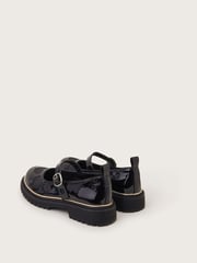 Monsoon Black Glitter Heart Chunky Mary Jane Shoes - Image 2 of 2