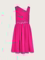 Monsoon Pink Abigail Drape Sequin Dress - Image 1 of 3
