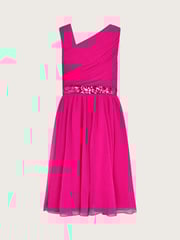 Monsoon Pink Abigail Drape Sequin Dress - Image 2 of 3