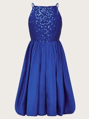 Monsoon Blue Petalova Sequin Prom Dress - Image 2 of 3
