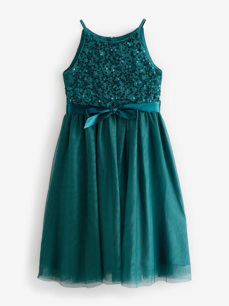 Monsoon Green Lacey Sequin Truth Dress - Image 1 of 1