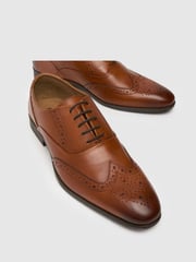 Schuh Row Leather Brogue Shoes - Image 3 of 4