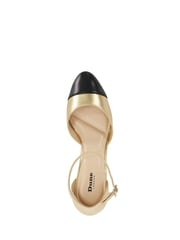 Dune London Gold Careless 2 Part Toe Cap Ballet Open Courts - Image 5 of 6