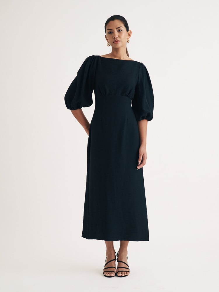 Nobodys Child Black Hannah Plain Midaxi Dress - Image 1 of 4
