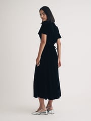 Nobodys Child Black Atlas Velvet Midaxi Dress - Image 2 of 5