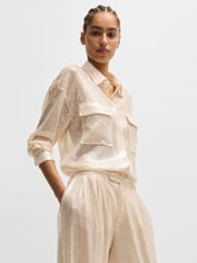 BOSS Orange Relaxed Fit Shirt With Sequins - Image 4 of 5