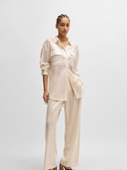 BOSS Natural Relaxed Fit Shirt With Sequins - Image 3 of 6