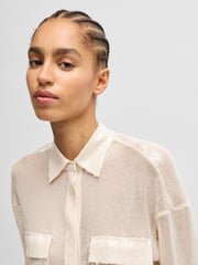 BOSS Natural Relaxed Fit Shirt With Sequins - Image 5 of 6