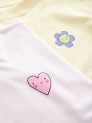 Pink/Yellow Short Pyjamas 2 Pack (3-16yrs) - Image 11 of 11