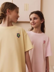 Pink/Yellow Short Pyjamas 2 Pack (3-16yrs) - Image 4 of 11