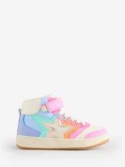 Little Bird by Jools Oliver Multi Star Hi-Top Trainers - Image 1 of 5