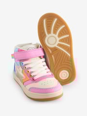 Little Bird by Jools Oliver Multi Star Hi-Top Trainers - Image 3 of 5