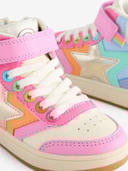 Little Bird by Jools Oliver Multi Star Hi-Top Trainers - Image 5 of 5