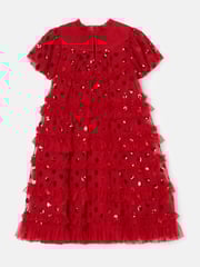 Angel & Rocket Red Delphine Sequin Mesh Dress - Image 7 of 8