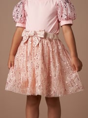 Angel & Rocket Pink Elle Sequin Skirt - Image 1 of 5